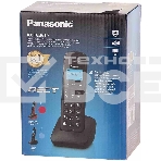Телефон беспроводной (DECT) Panasonic KX-TGB610RUR, Монохромный, АОН, черный/красный, фото2