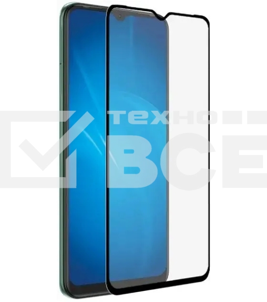 Защитное стекло для экрана DF tColor-04 для Tecno Spark 7 2.5D, 1 шт, черный df tcolor-04 (black)