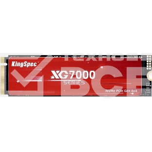 Накопитель SSD KingSpec XG7000, 1Tb, PCIe 4.0 x4, M.2 2280, NVMe, R/W 7400/6600