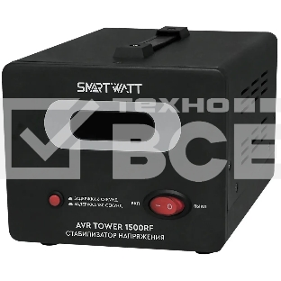 Напольный стабилизатор напряжения SMARTWATT AVR TOWER 1500RF (140W - 260W, 1500VA, 1.5 кВт, 50-60 Гц, розеток - 2, LED-д