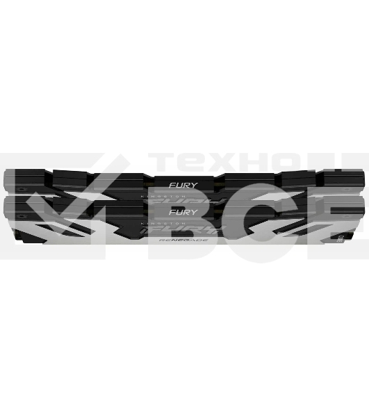 Оперативная память Kingston Fury Renegade, DDR5, 32GB (2x16GB), 6400MHz, CL32, с радиатором, серебристый/черный