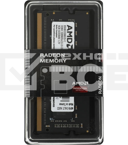 Оперативная память AMD Radeon R9, DDR4, 8GB (1x8GB), 3200MHz, CL22, SO-DIMM, OEM