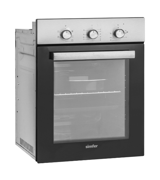 Электрический духовой шкаф Simfer B4EM16016, встраиваемый, нержавеющая сталь