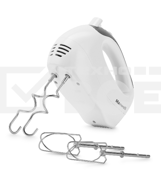 Миксер Maxwell MW-1356(W), 300вт, ручной, белый
