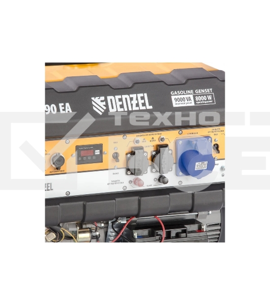 Электрогенератор бензиновый Denzel PS 90 EA, 9 кВт, 85 дБ, 92 кг