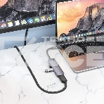 Разветвитель USB-C Hoco HB27 4порт. серый, фото5