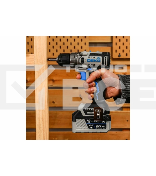 Дрель-шуруповерт Deko Loner 20V One 085-1004, Аккумуляторная, 20В