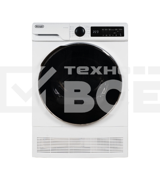 Сушильная машина Delonghi DTD 8105 Н FABIO белый, 8 кг, сушка - конденсационная, программ - 15, 59.6 x 84.5 x 56.5 см