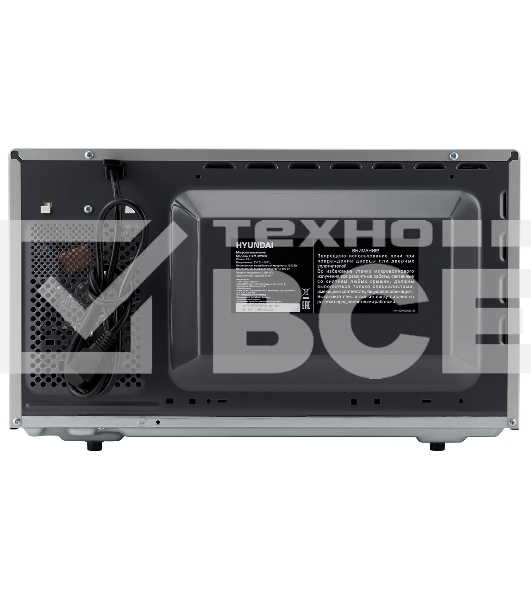 Микроволновая печь Hyundai HYM-M2066 серебристый, 23 л, 800 Вт, переключатели - мембранные кнопки