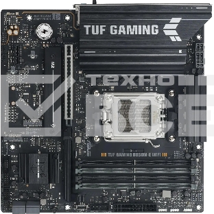 Материнская плата ASUS TUF GAMING B850M-E WIFI, AM5, AMD B850, 4xDDR5, 4xSATA, 3xM.2, 1xPCIe 5.0 x16, 1xPCIe 3.0 x1, 1xHDMI, 2xDP, 1x2.5Gb LAN, Wi-Fi 6E, Bluetooth 5.3, 1xUSB-C 10Gbps, 1xUSB-A 10Gbps, 2xUSB-A 5Gbps, 4xUSB-A 2.0, 3x3.5 мм, 7.1, mATX