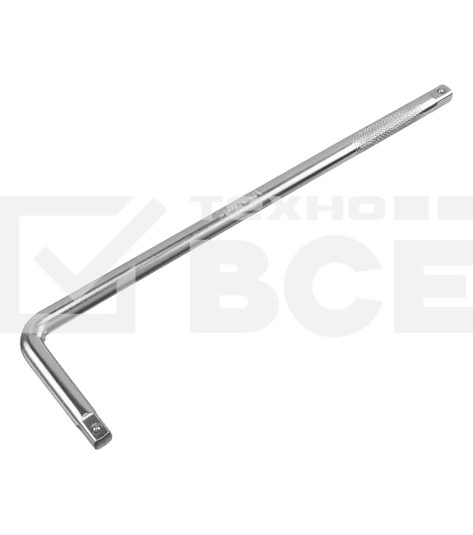 Вороток Г-образный Denzel 375x100 мм, квадрат 1/2