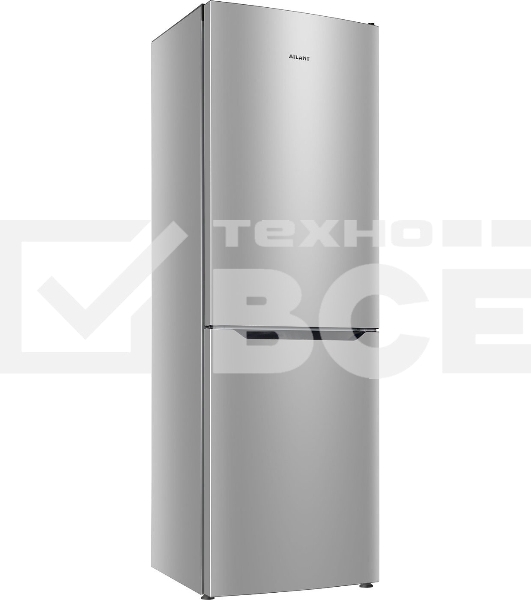 Холодильник Атлант 6621-189 серебристый двухкамерный 205/119 л морозилка снизу, капельная система