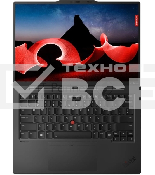 Ноутбук Lenovo ThinkPad X1 Carbon G12 Core Ultra 7 155U 32Gb SSD512Gb Intel Graphics 14' IPS WUXGA (1920x1200) Windows 11 Pro 64 black WiFi BT Cam (21KC0046US)