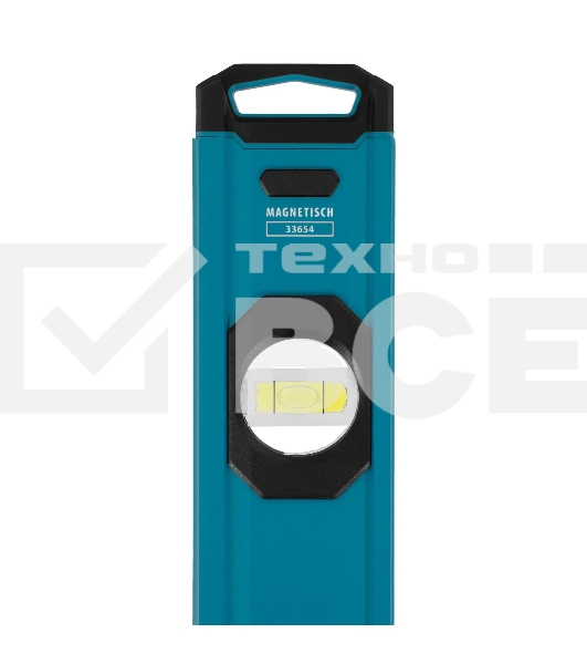 Уровень Gross 33654 алюминиевый, магнит., фрезерованный, 3 глазка, 0,5 мм/м, 1200 мм