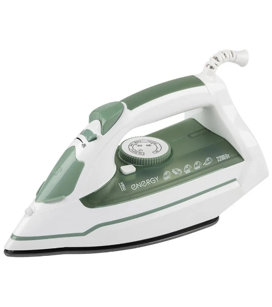 Утюг Energy EN-351 белый/зеленый, 2200 Вт, 20 г/мин, 260 мл