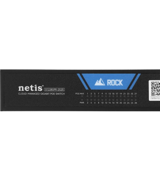 Коммутатор Netis ST228GPR-2G2S (L2) 26x1Gbит/с 2SFP 24PoE 375W настраиваемый