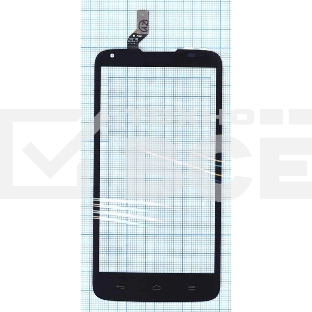 Сенсорное стекло (тачскрин) для Huawei Ascend G710, черное