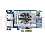 Сетевая карта QNAP QXG-10G2T-X710 LAN Expansion Card, PCIe Gen 3, Two 10GbE (10G / 5G / 2.5G / 1G / 100M)) Ports with SR-IOV and iSCSI, Block-based, Supports Multiple Virtual Disk Modes, фото 1