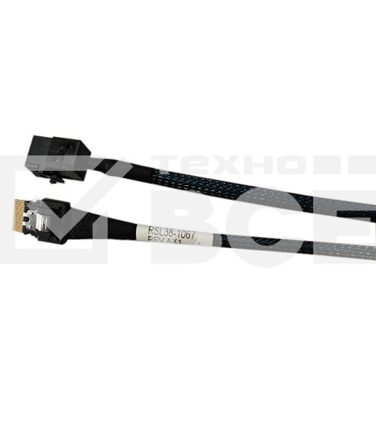 Кабель Amphenol  RSL38-1067  Slimline SASx4 (SFF8654) -to- HD MiniSAS x4 (SFF8643) 100cm 