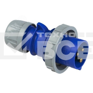 Вилка кабельная PCE 16A/230V/1P+N+E/IP67