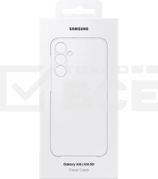 Чехол (клип-кейс) Samsung для Samsung Galaxy A16 Clear Case A16 прозрачный (EF-QA166CTEGRU)