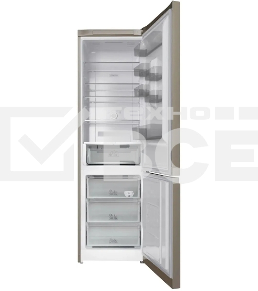 Холодильник Hotpoint HT 6200 BZ бронзовый двухкамерный 240/83л морозилка снизу, No Frost