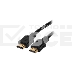 Кабель HDMI C-HM-HM-1M Wize 1 м., v.2.0, 19M/19M, позол.разъемы, экран, черный, пакет, фото2
