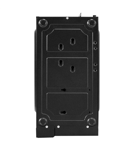 Компьютерный корпус Miditower ExeGate AA-443 (ATX, без БП, 2*USB+HD Audio, черный)