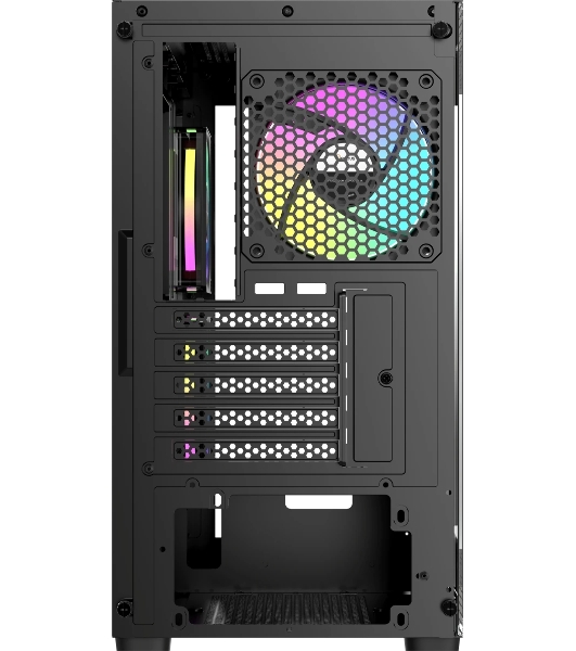 Компьютерный корпус Ocypus Gaммa C52 BK ARGB mATX/win/black/3 ARGB fans/no PSU/Tempered Glass