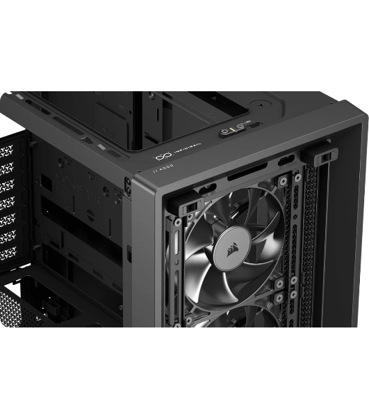 Корпус Corsair Frame 4000D RS Black, Midi-Tower, чёрный, 3 x 120 мм