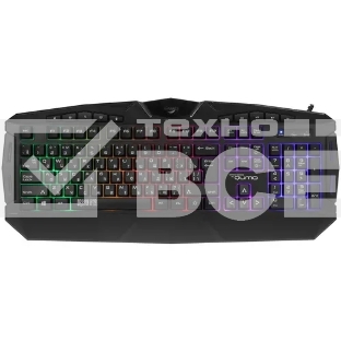 Игровая клавиатура Qumo Antares K60, проводная, 104 + 10 клавиш мультимедиа, встроенные радужная подсветка