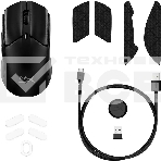 Мышь беспроводная/проводная HyperX Pulsefire Haste 2 Mini черный, 26000 dpi, радиоканал, Bluetooth, USB, кнопки - 6, фото9