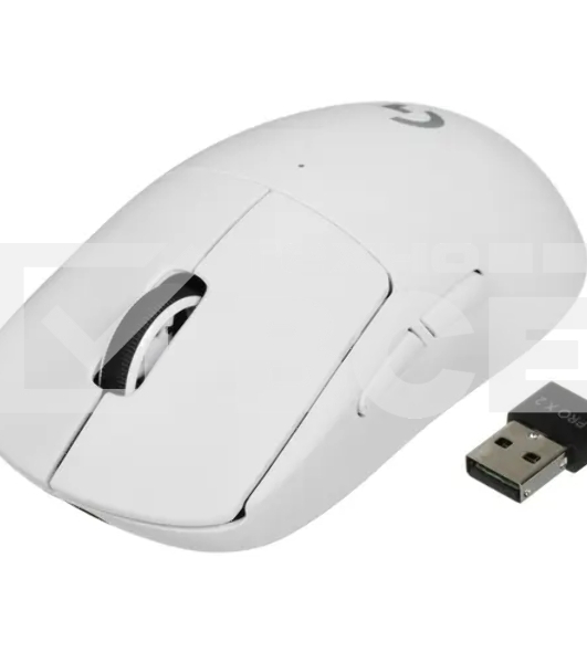 Мышь беспроводная Logitech G PRO X SUPERLIGHT 2 белый, 32000 dpi, радиоканал, USB, кнопки - 5