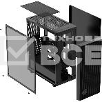 Корпус  Ocypus Gamma C70 BK ARGB  ATX / win / black / 4 ARGB fans / no PSU / Tempered Glass, фото2