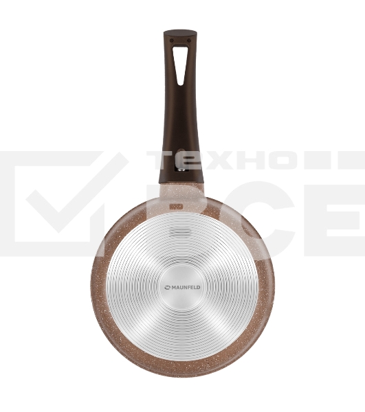 Ковш Maunfeld Carmel MF18CRM01SP из литого алюминия со стеклянной крышкой, 18 см, 1,6 л