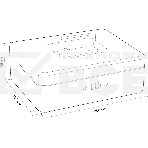 Ящик для денег без номинала Cactus CS-DCB-003 90x250x180 графитовый, фото4