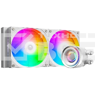 Система водяного охлаждения ID-Cooling FX240 Inf ARGB Soc-AM5/AM4/1200/1700/1851 белый 4-pin 27.2dB Al+Cu 300W Ret (FX240 INF WHITE)