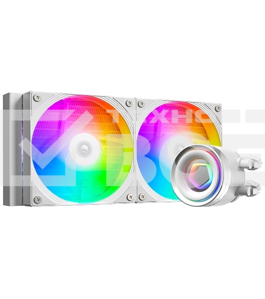 Система водяного охлаждения ID-Cooling FX240 Inf ARGB Soc-AM5/AM4/1200/1700/1851 белый 4-pin 27.2dB Al+Cu 300W Ret (FX240 INF WHITE)