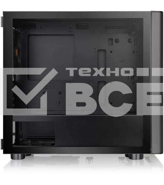 Компьютерный корпус Thermaltake V150 TG CA-1R1-00S1WN-00 Black/Win/SPCC/Tempered Glass*2/ 120mm Standard Fan*1