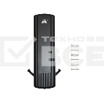 Дозатор для мыла Puff-8110Bl 350 мл, черный, ABS-пластик, фото4