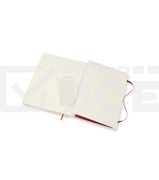 Блокнот Moleskine CLASSIC SOFT QP621F2 XLarge 190х250мм, 192 страниц, линейка, мягкая обложка, красный