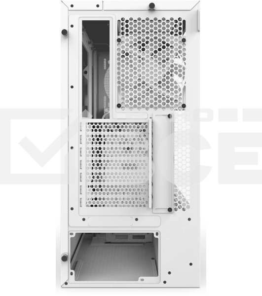 Компьютерный корпус без блока питания NZXT H5 Flow (2024), Midi-Tower, TG, 2x120мм, 1xUSB-A 3.2 + 1xUSB-C 3.2, E-ATX, ATX, mATX, mITX белый