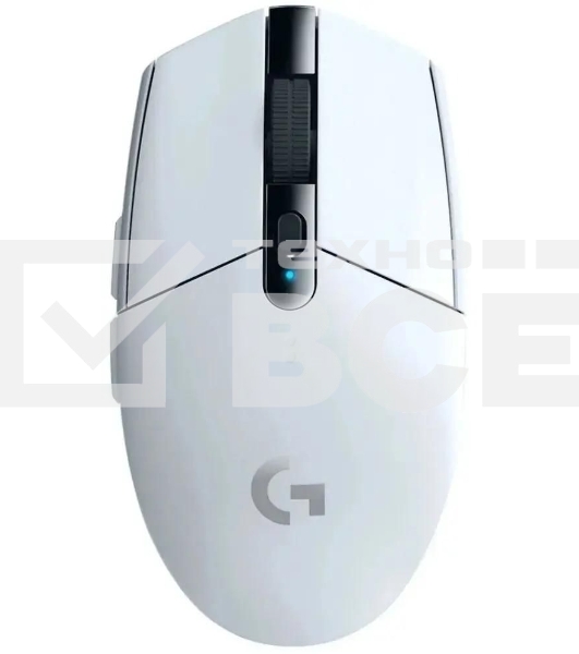 Мышь беспроводная Logitech G304 Lightspeed белый, 12000 dpi, радиоканал, USB, кнопки - 6