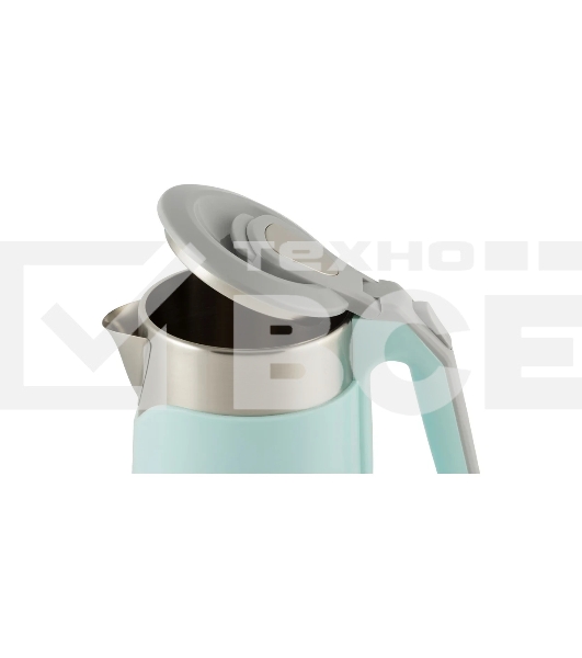 Чайник электрический Homestar HS-1019 1.8 л стальной, голубой