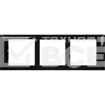 Рамка-суппорт 6мод. Avanti для In-liner Front черный ДКС 4402916, фото 1