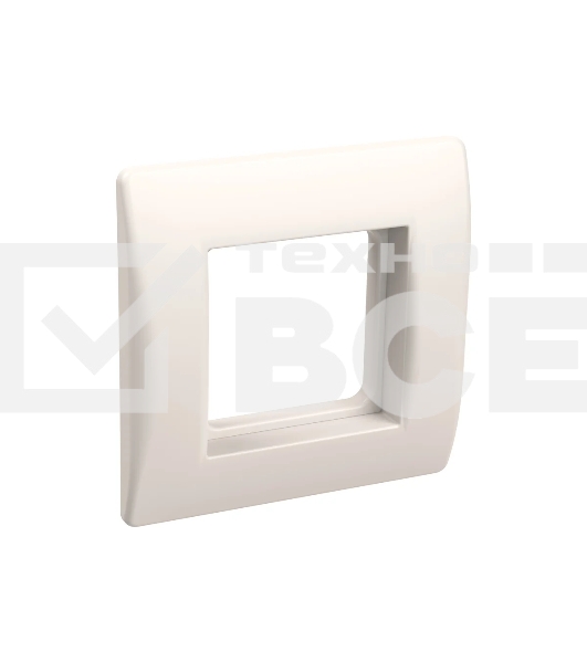 Рамка 1-м 2мод. с суппортом для коробок КМКУ белый IEK CKK-40D-RSK2-K01