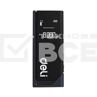 Лазерный дальномер Deli DL331150 Home Series черный; диапазон измерений 0,05~50м, точность измерения ±3мм, 370 мА·ч, OLED дисплей, Type-C, вес 48 грамм, эксклюзивный дизайн