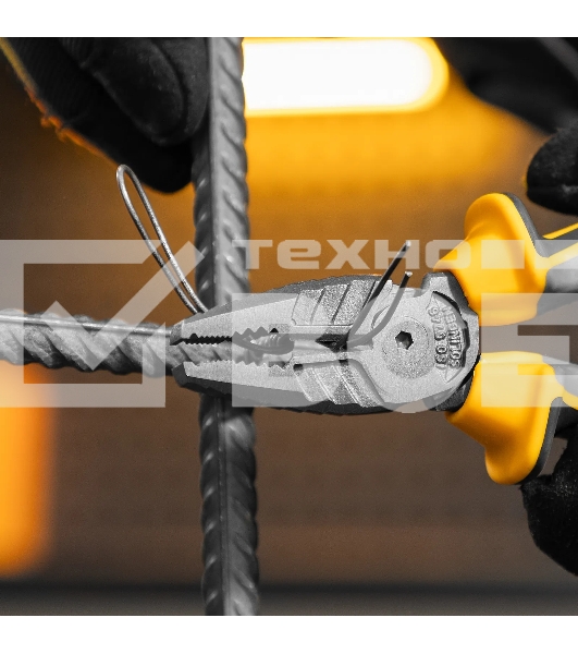 Плоскогубцы комбинированные Denzel 165 мм, трехкомпонентные рукоятки