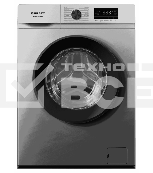 Стиральная машина KRAFT KF-MBDS6109G серый, загрузка фронтальная 6 кг, 1000 об/мин, класс: А+++