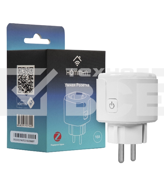 Розетка умная HOMMYN zigbee RKNZ02